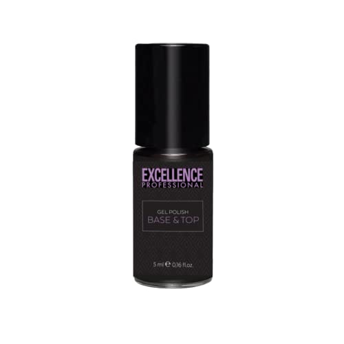 Capello Point Excellence Professional, Gel Polish Base & Top, Base & Top Coat voor semi-permanente nagellak, twee producten in één, bereid nagels en verzegelt de nagellak, glanzend, 5 ml