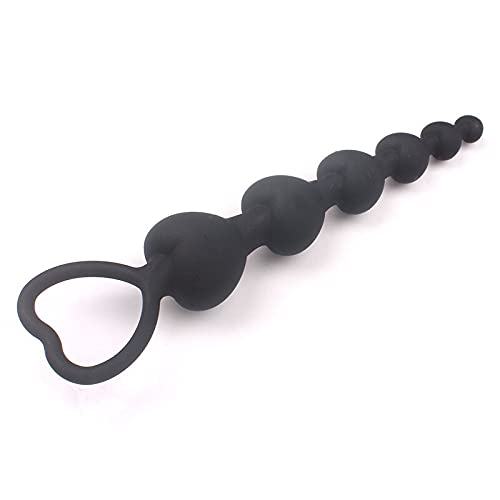 CIONIC Anaal Plug Kralen Zachte anale kralen butt plug anale ballen speelgoed volwassen Ballen Siliconen G-Spot Stimuleren Adult sex toy (anale ballen BL)