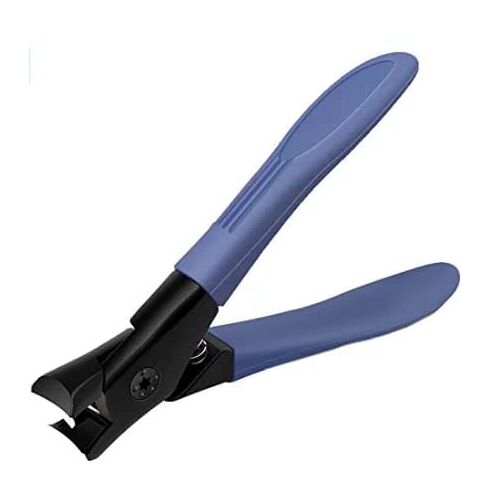 RZXBB Grote nagelknipper voor manicure, vingernagelknipper voor manicure, voor dikke nagels, nagelknipper voor teennagels en vingernagels, blauw