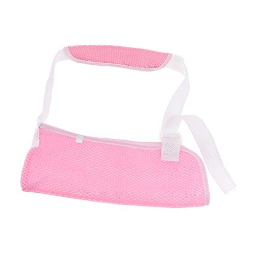 Easnea Premium volwassen elleboog startonderbreker stabilisator ondersteuning brace/spalk, arm sling schouder letsel gebroken arm elleboog letsel herstellen arm startonderbreker unisex roze+roze, l