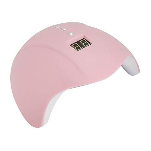 Lv. life Nagelkunstlamp, 36w LED UV-gel Nagellamp Nageldroger Licht Intelligent display Sneldrogend Nagelkunstmachine met 3 timerinstellingen Professionele nagelkunstgereedschappen (roze)