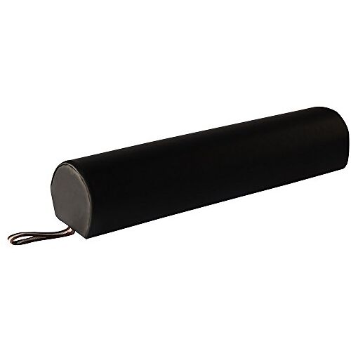 Master Massage 3/4-ronde Bolster, Zwart, 15 cm