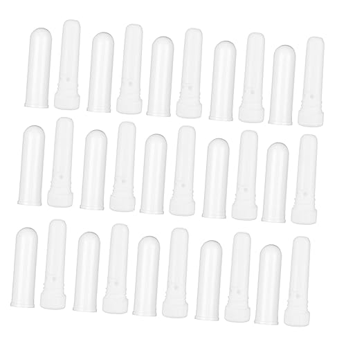 BCOATH 15 Stuks Snorkel Hervulbare Neusinhalatoren Neusinhalatorstokken Accessoires Inhalator Buis Navulbare Inhalatorbuis Neus Inhalator Baby Plastic Verdeler Draagbaar Wit