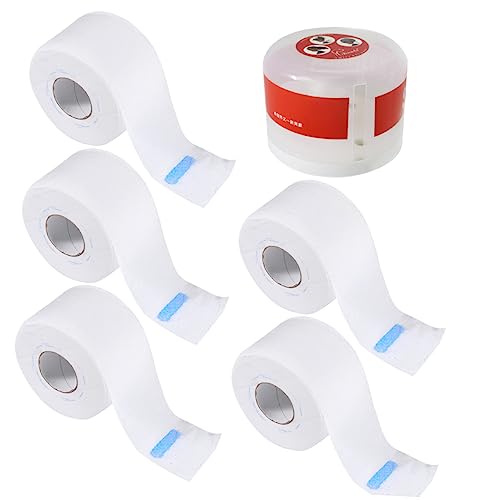 minkissy 6 Stuks Kapper Nek Papier Wegwerp Nekstrip Kapper Nek Wrap Nekstrips Voor Salon Nekband Voor Salon Rekbare Papieren Nekstrips Nek Strips Baber Nekstrip Dispenser Sjaal Papier Wit