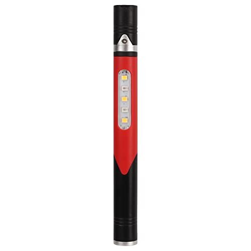 Shanrya Penlamp, LED Opladen Via USB Handpenlamp Hoge Kleurweergave-index 4 Lichtapparatuur 3 Buitenlichtbron (Rood)