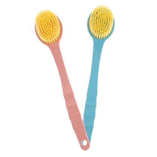 PATKAW 6 Stuks bad met lange steel douche borstel bad scrub borstel bodyscrub huid sponzen spons bad benodigdheden rugschrobber een bad nemen kwast bad borstel Schrobben Mens Scrubber p.p