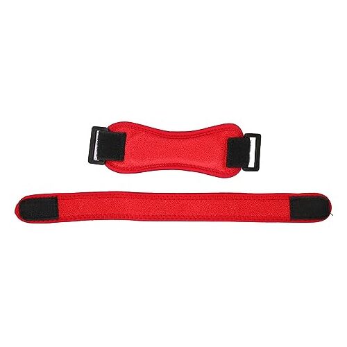 Yuecoom Unisex Patella Knieband, Kniebraces Met Riem Patellapeesband Patellapees Knieband Pijnbestrijding Steunbrace Voor Kniesteunsport(rood)