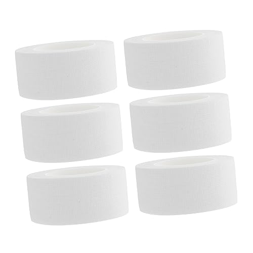 FOMIYES 12 Rollen medische tape gipsverbanden medische fixatietape Ademende tape Wondverband tape witte gafftape atletische tape verbandband fixatie tape niet plakken dressing Charme