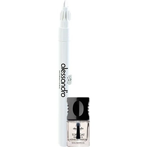 alessandro Effectlak French Liner set, wit, per stuk verpakt (3,2 ml + 5 ml)