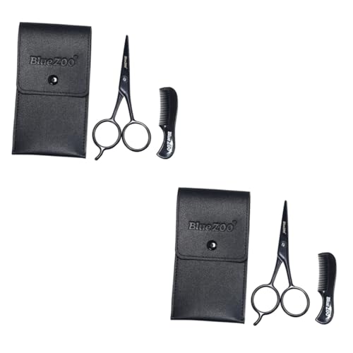 minkissy Baardschaar 6 Stuks 1 Cosmetologie Kit Snor Trimmen Schaar Dunner Schaar Haar Knippen Verzorging Schaar Kit Baard Trimmen Schaar Baard Schaar Baard Cutter Set Kit Grote