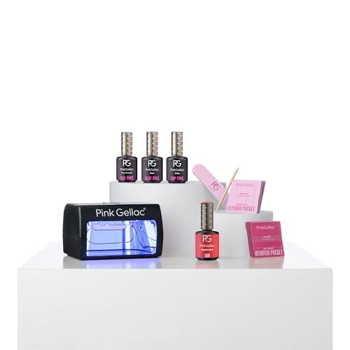Pink Gellac Gellak Starterspakket Dashing Glace Manicure Starterset Roze / Rood