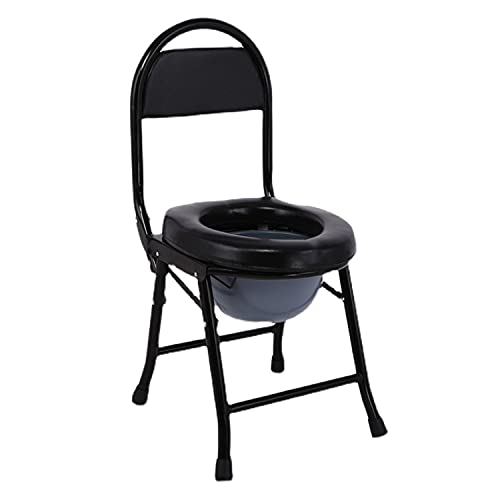 Generic Commode stoel Commode Opvouwbare bedstoel met verdikt kussen, badstoel met emmer, geschikt voor ouderen/gehandicapten/zwangere vrouwen