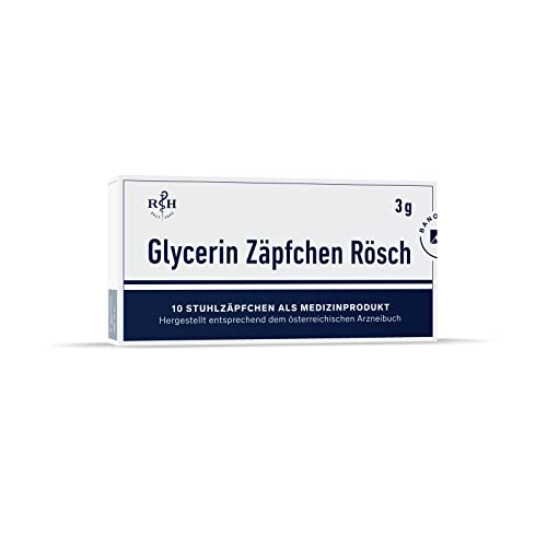 Rösch & Handel Glycerine zetpil Rösch Zetpillen tegen constipatie 3g