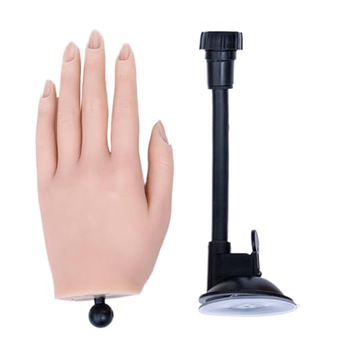 yanwuwa Praktijk Hand Voor Acryl Nail Nail Praktijk Hand Nep Hand Voor Nail Praktijk Fexible Nail Hand Praktijk Mannequins Hand Praktijk Hand Voor Acryl Nagels