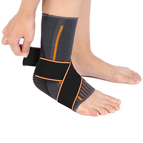 DOUQIFEI Heren Enkelbrace, Enkelbrace Voor Verstuikte Enkel Compressievoet Elastische Beschermband Enkelbrace Sportbescherming(男士均码（L）)