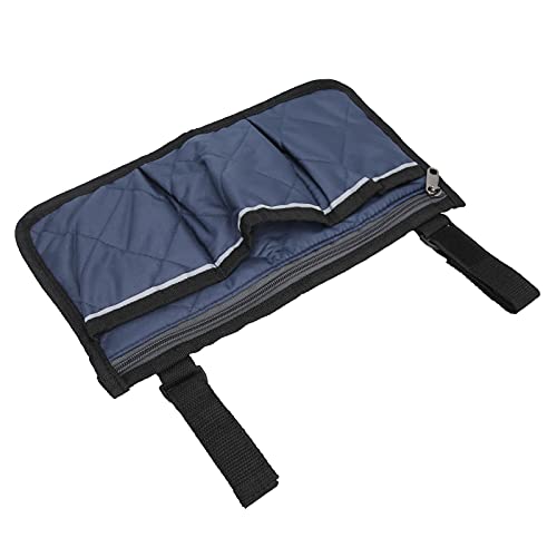 Shanrya Zijtas voor rolstoelopslag, zijtas voor rolstoelen Armsteun Hangende etui voor bureaustoelen voor rolstoelen(marineblauw)