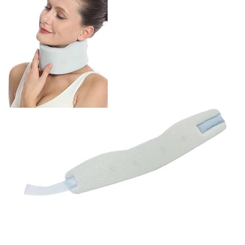 Fyearfly Nekbrace, cervicale kraag om te slapen, nekbrace cervicale kraag zachte spons neksteun koelhouding corrector cervicale kraag voor thuiskantoor (M)