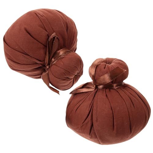 COOLHIYA Massagebal 2Pcs Hot Comprimeren Zak Thai Ballen Chinese Warming Bag Chinese Pakket Hot Compress Massage Spa Massage Bal Aroma Comprimeren Bal Alsem Gezondheid Bal