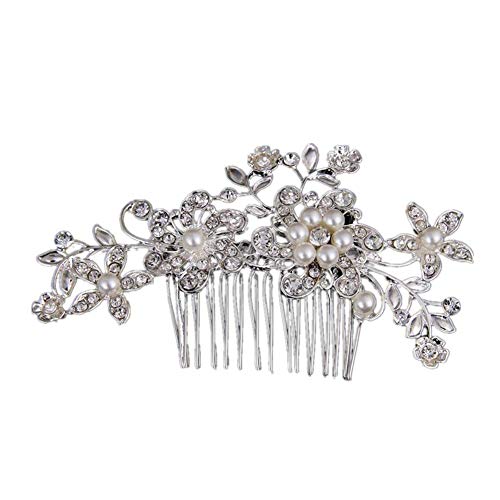 Weiqiao ® haarkam bruiloft van parels strass klauwen accessoires creatieve decoratie voor bruiloft ceremonie avond dames