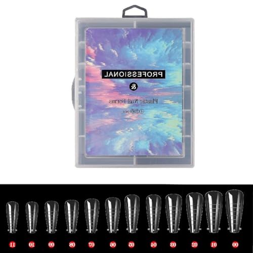 Morain Clear Dual-Nail Forms Volledige Cover Valse Nail Tips Formulieren Nail Extension Tips Nail Mold Tips Nagels Extension Formulieren Formulieren Clear Dual-Nail Formulieren Diy Volledige Cover Fasle Nail
