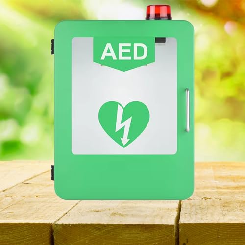 KYZTMHC AED-defibrillatorkast voor thuis Defibrillator EHBO-kit Wandmontage Automatische externe defibrillator-alarmbox EHBO-benodigdheden voor thuisverpleging