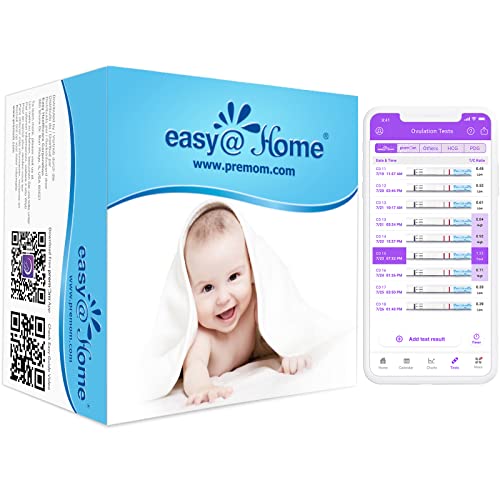 Easy@Home 40 -ovulatietest: ultragevoelige LH-tests Nauwkeurige vruchtbaarheidsstrips voor vrouwen Premom APP Ovulatievoorspeller Spaans gratis