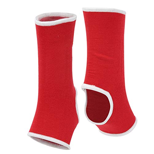 Demeras Enkelbrace, Sport Enkelbrace Nylon Beugel Enkelbrace, Ademend Rood Kan Worden Gebruikt voor Sportbescherming Enkelondersteuning(S)