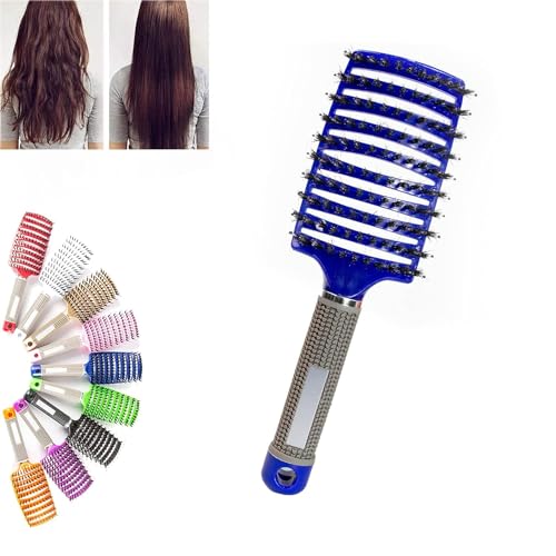 IFFANY Haarborstel van nylon, ontwarrende borstel, haarborstel, natte of droge ontwarrende borstel, styling massageborstel, anti-wirwar haarborstel