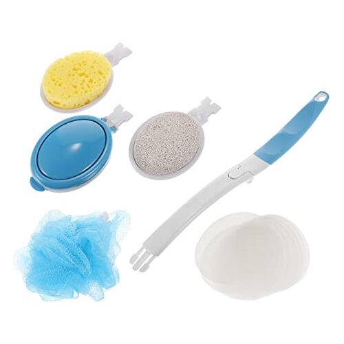 Housoutil 15-Delige Set Opvouwbare Rugborstel Loofah Plastic Grondstoffen Reizen