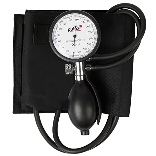Pulox Manuele Bloeddrukmeter ANEROID Sfygmomanometer voor het meten van arteriële druk op de bovenarm