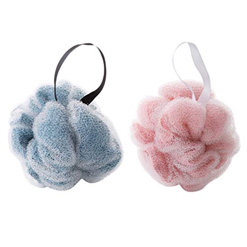 Healifty 2 Stuks Douche Luffa Gaas Bad Exfoliërend Lichaam Sponzen Om in Te Loofah Bodyscrub Luffa Borstel Terug Bad Spons Loofah Spons Voor Douche Lichaamsspons Mevrouw Set Pluizig