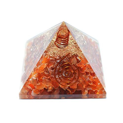 Blessfull Healing Reiki Healing Stone Fen Shui Gift Carnalian Stone met Potlood Piramide Chakra Energie -Zegende Genezing