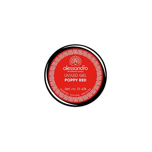 Alessandro International: Red Stars Colour Gel (5 g): Alessandro Internationaal: Farbe: Poppy Red