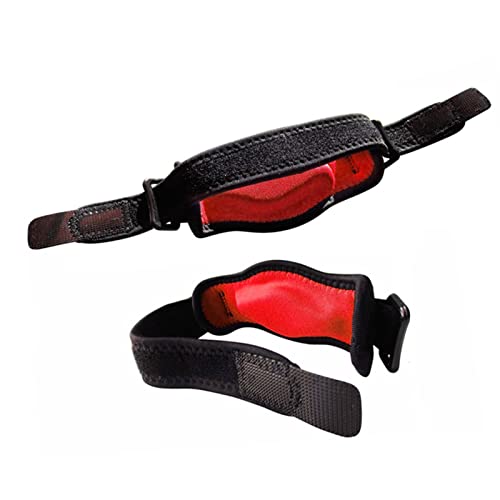 Agatige 2 Stuks Elleboog Brace, Elleboog Ondersteuning Verstelbare Golfer Tennis Elleboog Drukbandjes Voor Mannen(Rood)