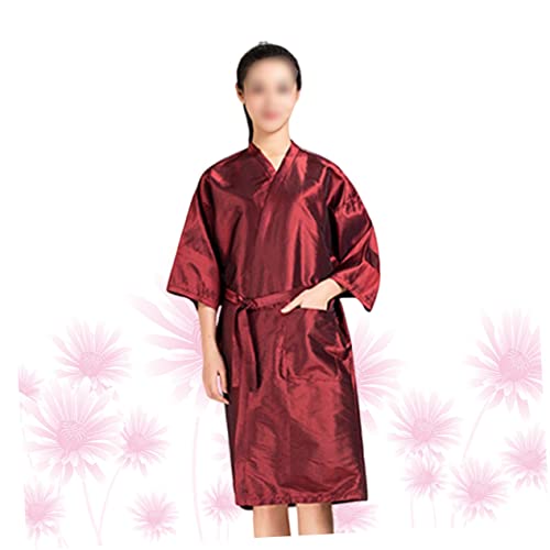 FRCOLOR Korte Kimono-kamerjas Kleding Schort Kapsalon Kiel Kapper Assessments Haarverf Jurk Salon Klant Kiel Hotel Kapper Jurk Kapsalon Cape Voor Klant Vrouwen Set Klantenservice