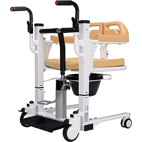 CPARTS Veelzijdige transferstoel met patiëntenlift, bedcommode en douchestoel ideaal voor thuis- en ouderenzorg   Badkamerrolstoelen