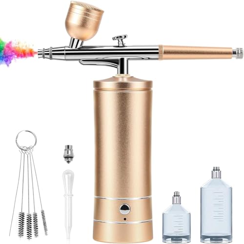 VENYAA Airbrush Kit Oplaadbare Draadloze Airbrush Compressor Vervanging Nail Art Airbrush Kit Draagbare Airbrush voor Nagels, Cake