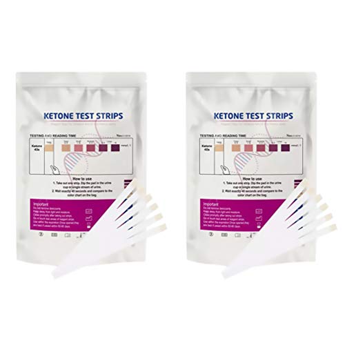 ARTIBETTER 2 Test Papier Urine Teststrips Ketonen Teststrip Keton Teststrip Keto-papier Meet Ketonpapier Accessoire Voor Atkins-dieet Keto Plasstokjes Ketogene Dieetstrips Gids