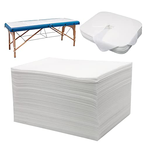 xiaozhifu 100 stuks wegwerp-pads voor massagebed, 50 stuks wegwerp-neusspleetdoeken en 50 stuks wegwerp-massagetafellakens