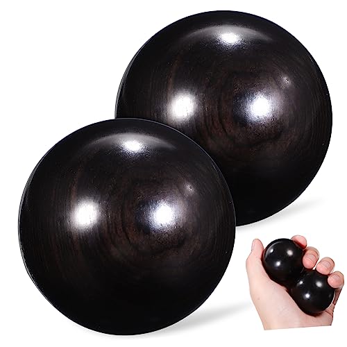 Healeved 2 Stuks Houten Massagetool Massage Hulpmiddelen Gereedschap Hulpmiddel Voor Handmassage Houten Stimulatorhulpmiddel Houten Massagehulpmiddelen Bal Paars Sandelhout Ouderen