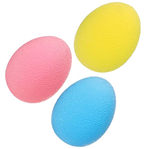 Healifty 3Pcs Fidget Stress Bal Ei Grijpers Squeeze Stuiterende Bal Vinger Grip Versterking Therapie Fysieke Revalidatie