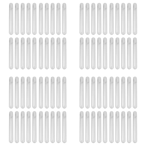 SETLNORA 400Pcs 12X100Mm Transparante Laboratorium Clear Plastic Reageerbuizen Flesjes Met Push Caps School Lab Benodigdheden