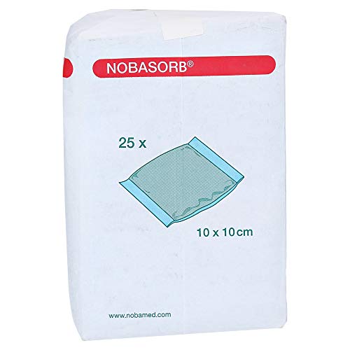 NOBAMED Paul Danz AG Nobasorb-Steril Zuigkompressen 10 x 10 cm 25 kompressen