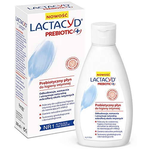 Lactacyd Prebiotic + prebiotische vloeistof voor intieme hygiëne, dagelijkse verzorging voor vrouwen met neiging tot terugkerende infecties, 200 ml