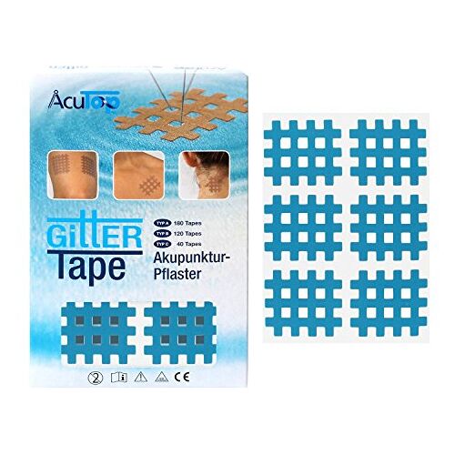 AcuTop Type B, rastertape, blauw 120 tapes, acupunctuurpleister, pleister