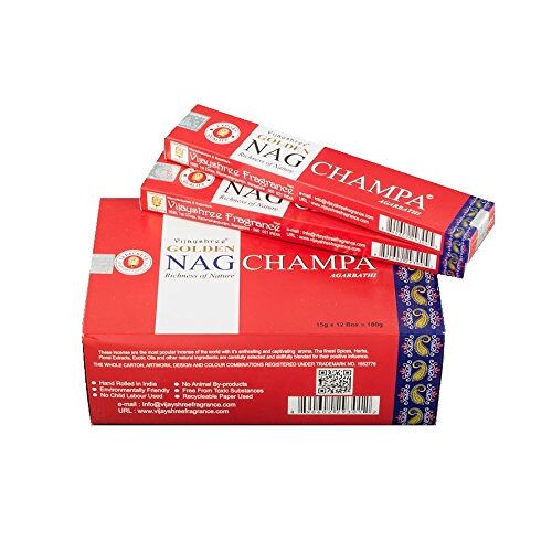 Pamai Pai ® 180 g Golden Nag Champa rode wierookstokjes wierook