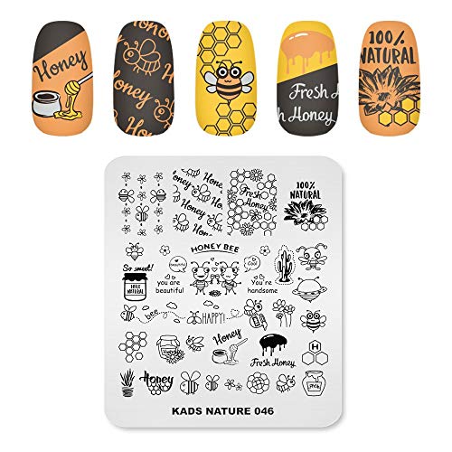 ALEXNAILART Nail Art Stempelen Plaat Nail Stempel Afbeelding Sjablonen Afdrukken Nail Ontwerp Manicure Stencil Tool (NA046)