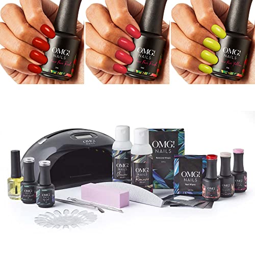 OMG! Nails Gellak Starterspakket Neon Party met lamp