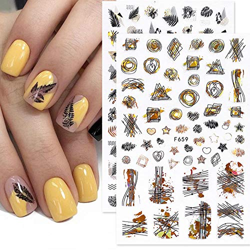 MeButy Nagel Sets Voor Vrouwen Acrylnagelstickers 3D Reliëf Zelfklevende Nagelstickers Decals Nagel