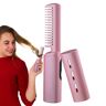 Yiurse Hete, hete stijltang   3 Temps Heet Haar,Flat Iron Stijltang, draagbare en draadloze hete borstel voor dames voor direct glad haar